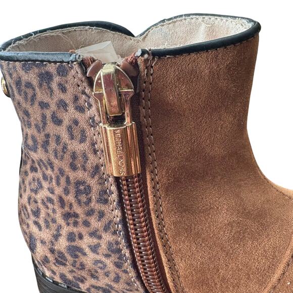Michael Kors Toddler Boots Size 8 Leopard Zip EUC - Picture 7 of 12